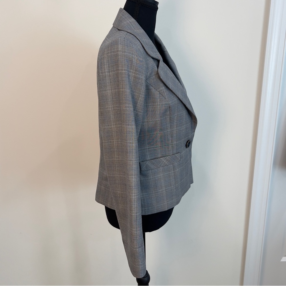 Pendleton Gray Plaid Tailored Single-Button Virgi… - image 6